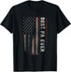Best Pa Ever American Flag Vintage Grandpa Fathers Day T-Shirt - T-Shirt | Black