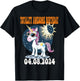 Totality Solar Eclipse Awesome Birthday UNICORN April 8 2024 T-Shirt - T-Shirt | Black