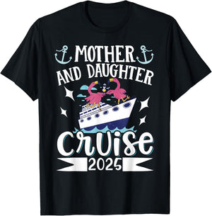 Mother And Daughter Cruise 2025 T-Shirt - T-Shirt | Black