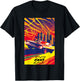 Fast X Toretto Charger City Skyline Saturated Movie Poster T-Shirt - T-Shirt | Black