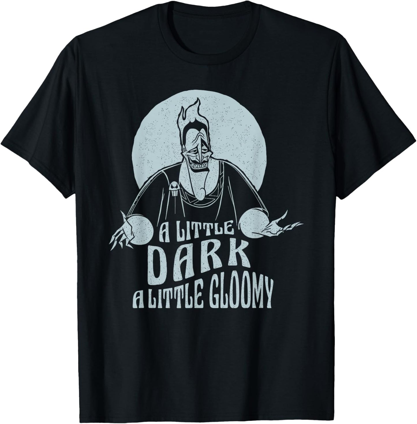 Disney Hercules Hades A Little Dark A Little Gloomy Portrait T-Shirt - T-Shirt | Black