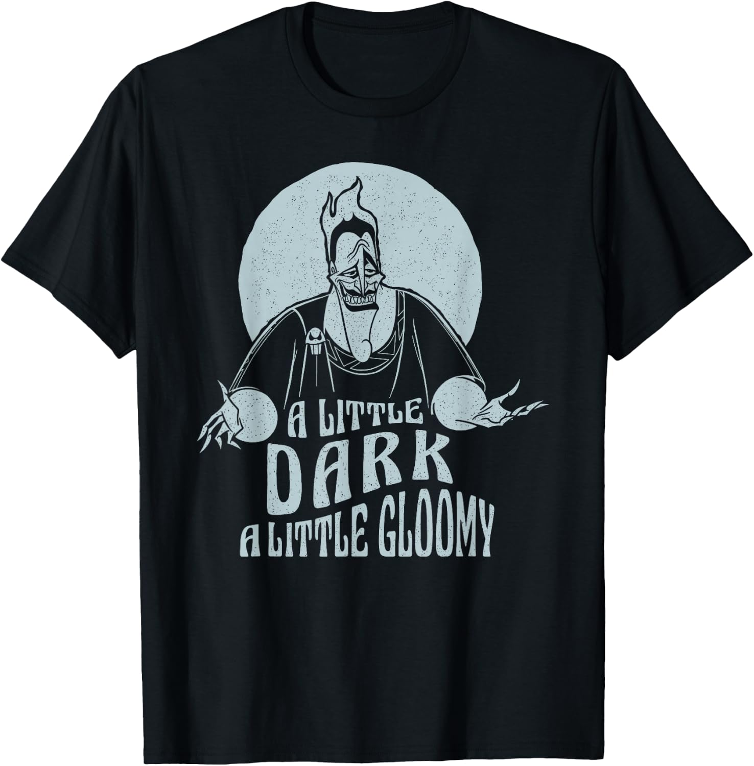 Disney Hercules Hades A Little Dark A Little Gloomy Portrait T-Shirt - T-Shirt | Black