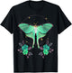 Cute Luna Moth Beautiful Butterfly Insect Lover Themed T-Shirt - T-Shirt | Black