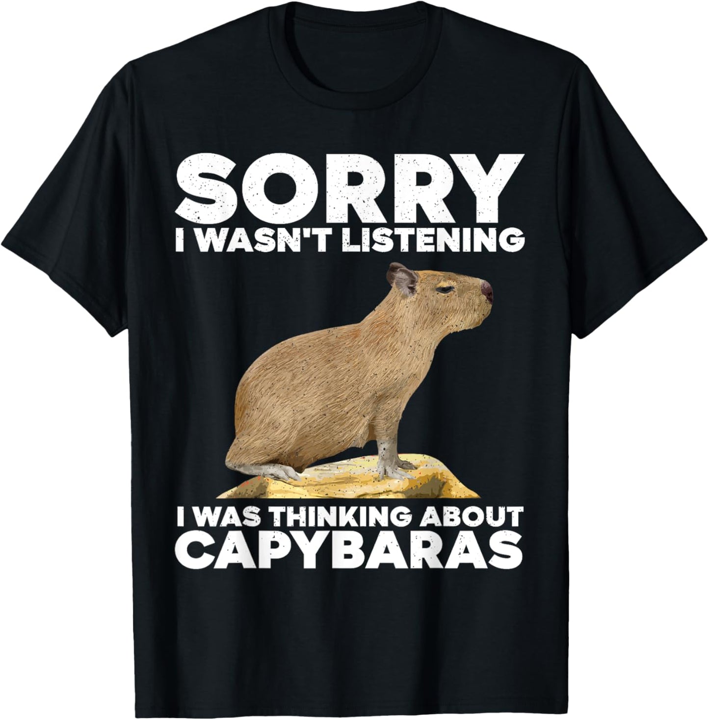 Best Capybara Design Women Kids Pet Rodent Capybara T-Shirt - T-Shirt | Black