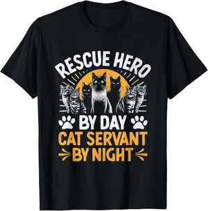 Funny Animal Shelter Volunteer Pet Dog Cat Rescue Supporter Women T-Shirt - T-Shirt | Black