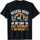 Funny Animal Shelter Volunteer Pet Dog Cat Rescue Supporter Women T-Shirt - T-Shirt | Black