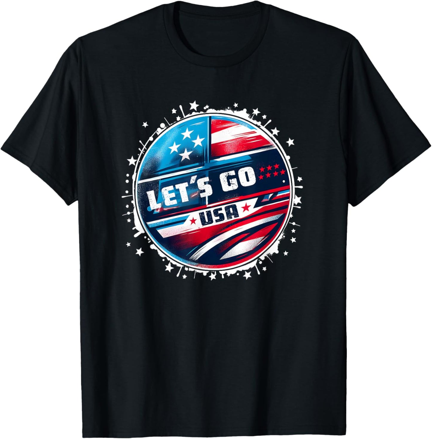 USA Go United States Sport USA Apparel USA T-Shirt - T-Shirt | Black