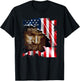 Jesus Christ American Flag US Pride Patriotic Christian Men T-Shirt - T-Shirt | Black