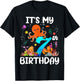 7 Year Old Ocean Life Whale Dolphin Octopus 7th Birthday T-Shirt - T-Shirt | Black