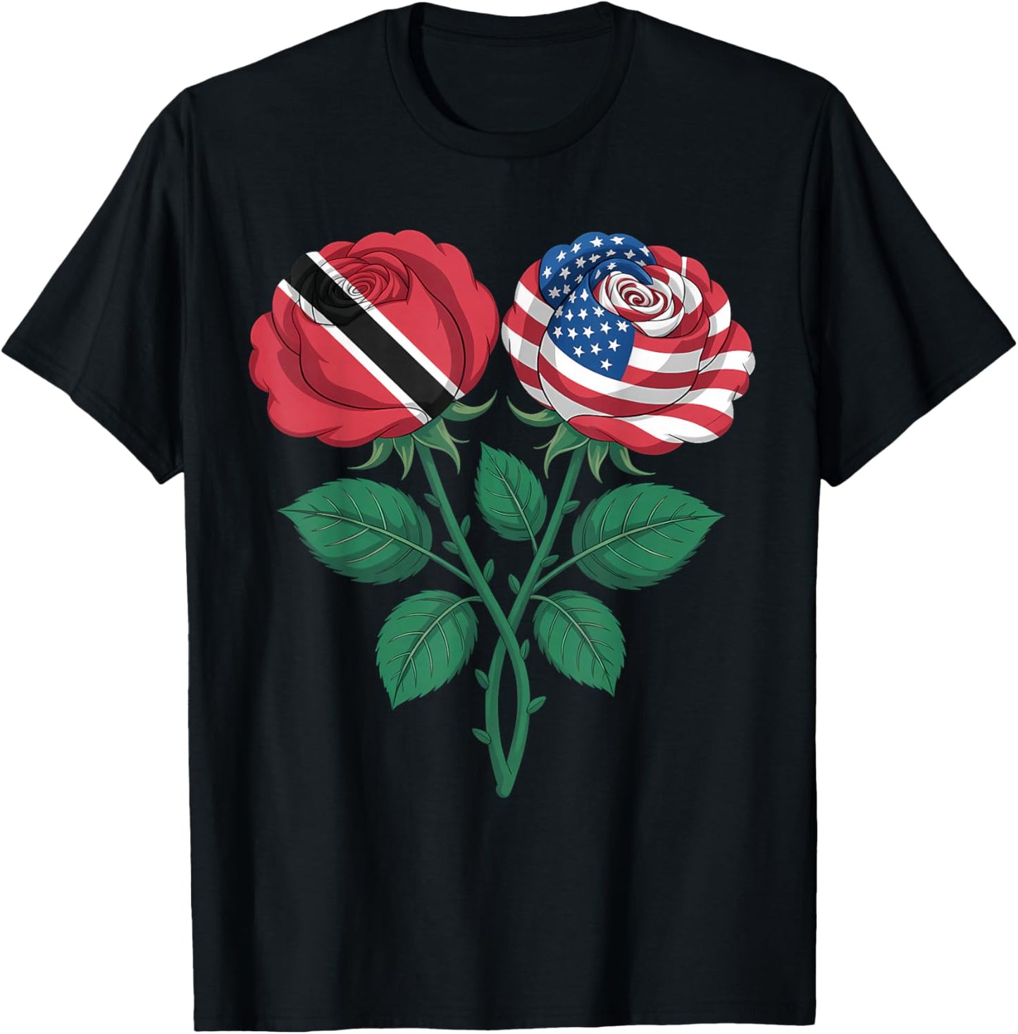 Trinidad and Tobago Flag Trini Flag Roots Trinidadian Flag T-Shirt - T-Shirt | Black