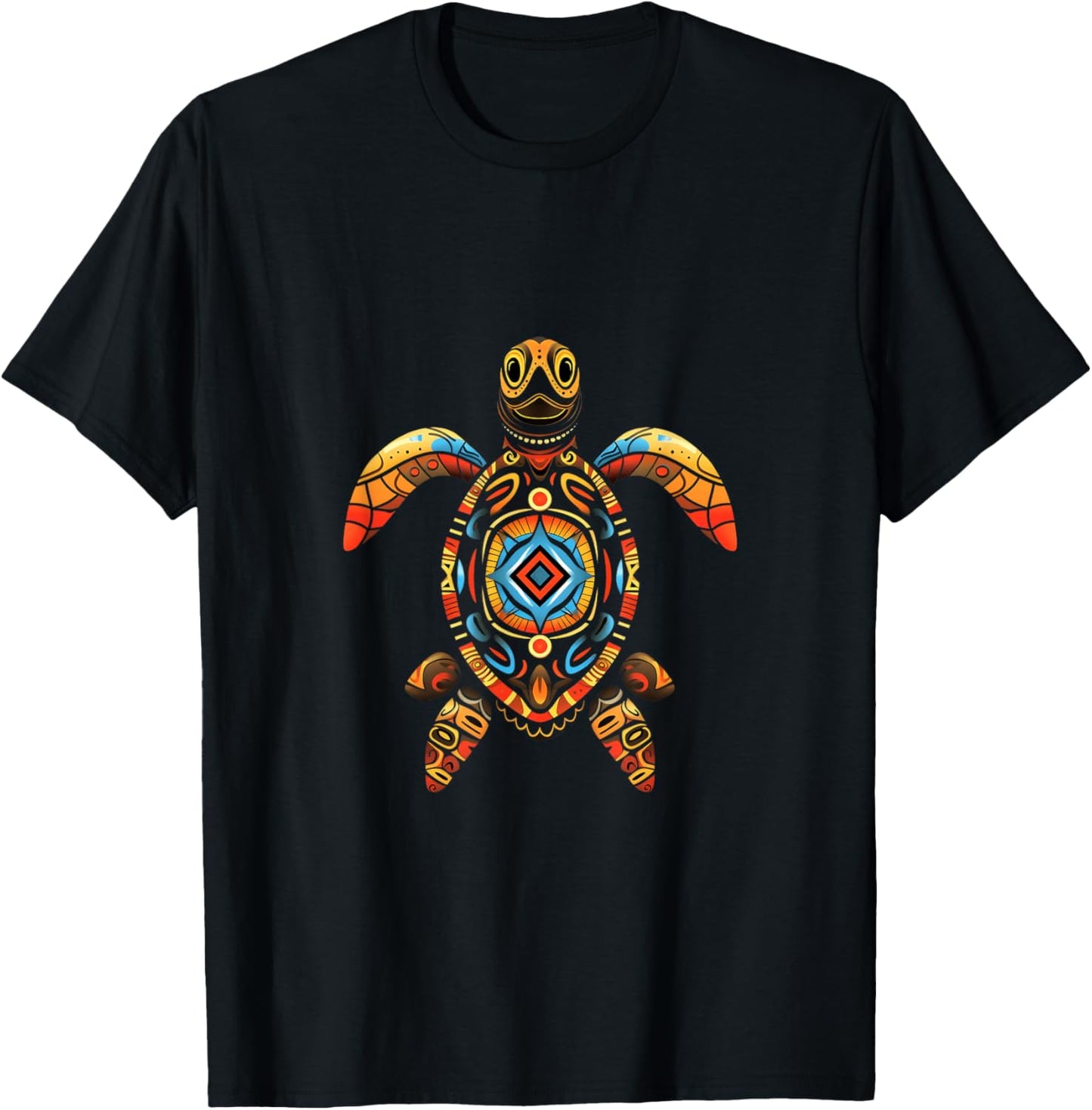 Sea Turtle Indian Tribes Indian Tribes Indian Tribes Indigenous T-Shirt - T-Shirt | Black