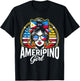 Half Filipino Half American USA Flag Philippines America T-Shirt - T-Shirt | Black