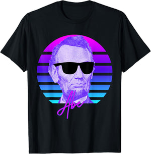 Abraham Lincoln Vaporwave American History Abe Lincoln T-Shirt - T-Shirt | Black