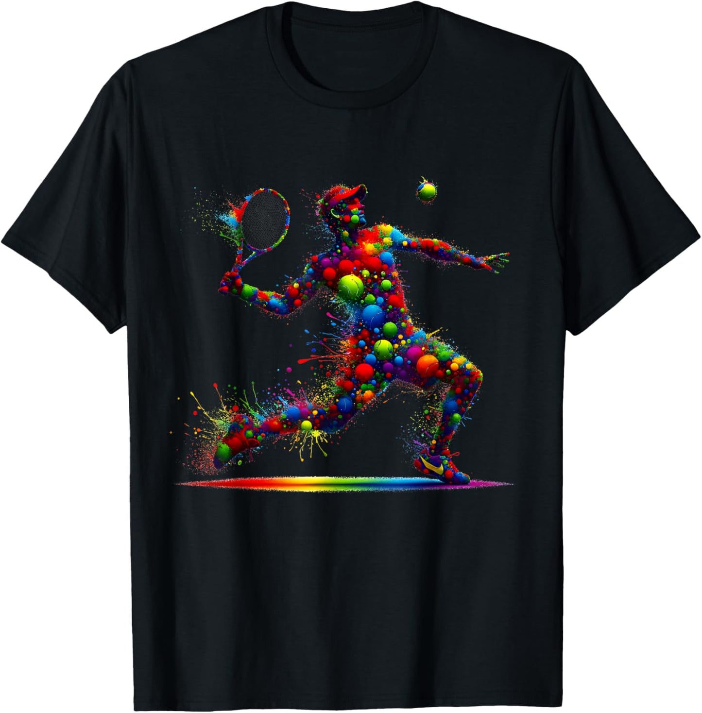 Tennis Player Kids Youth Men Boys T-Shirt - T-Shirt | Black