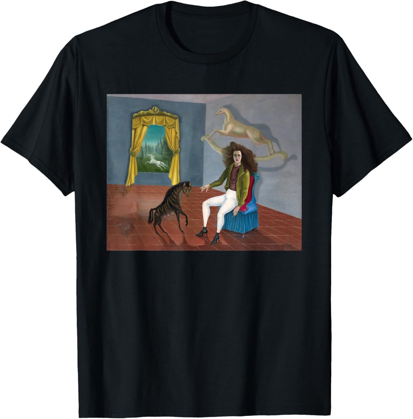 Self-Portrait Famous Surrealist Painting T-Shirt - T-Shirt | Black