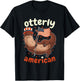 Patriotic Oteric American Flag 4th of July Otter T-Shirt - T-Shirt | Black