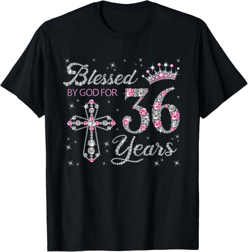 Blessed by God For 36 Years Old 36th Birthday Gift