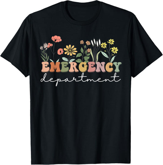 ER Nurse Emergency Department Emergency Room Healthcare T-Shirt - T-Shirt | Black