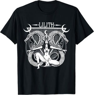 Lilith | Goddess | Tarot Card | Book of Shadows T-Shirt - T-Shirt | Black