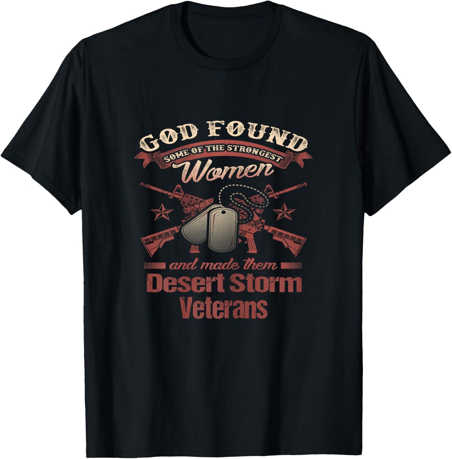 Women Veteran Operation Desert Storm Persian Gulf War T-Shirt - T-Shirt | Black