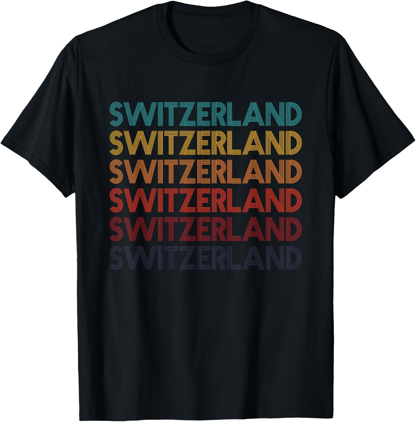 Vintage Switzerland T-Shirt - T-Shirt | Black