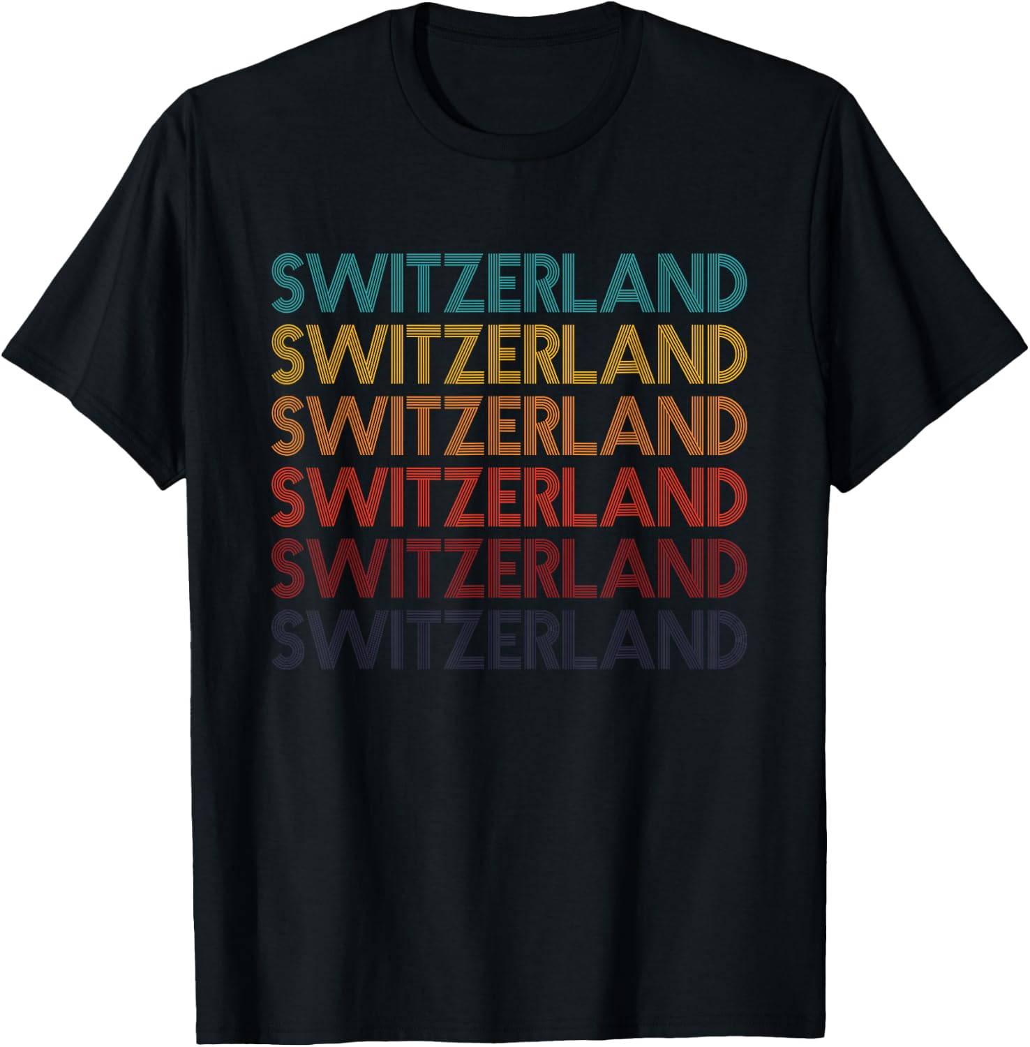 Vintage Switzerland T-Shirt - T-Shirt | Black