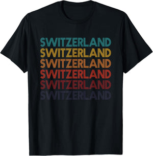 Vintage Switzerland T-Shirt - T-Shirt | Black