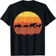 Africa Animals Safari Rhino Lion Elephant T-Shirt - T-Shirt | Black