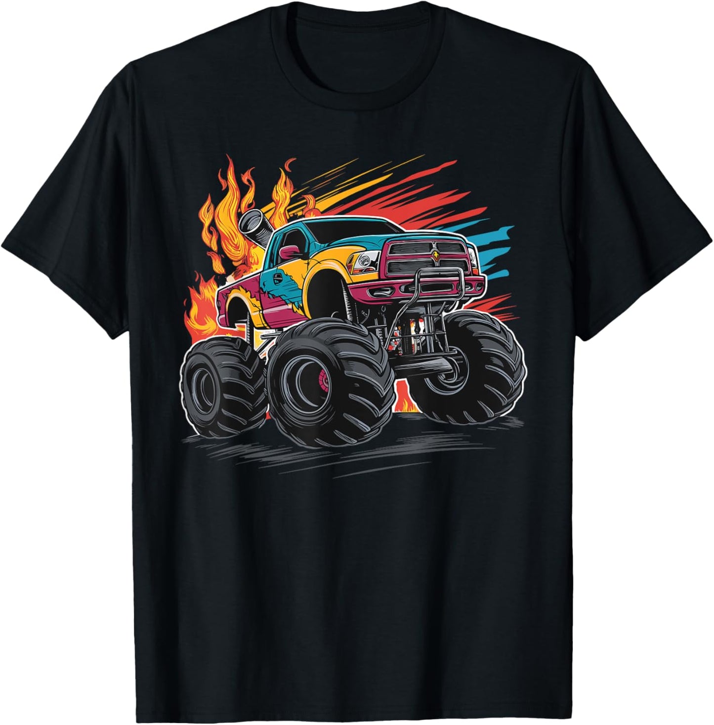 Monster Truck for toddlers Youth & Adults T-Shirt - T-Shirt | Black