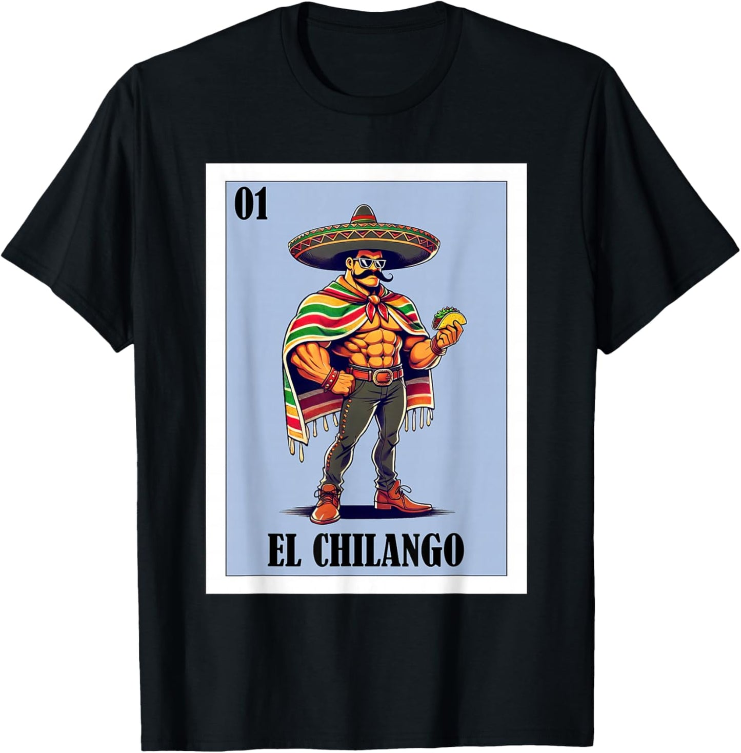 Funny Ciudad de México Mexican Design - El Chilango T-Shirt - T-Shirt | Black