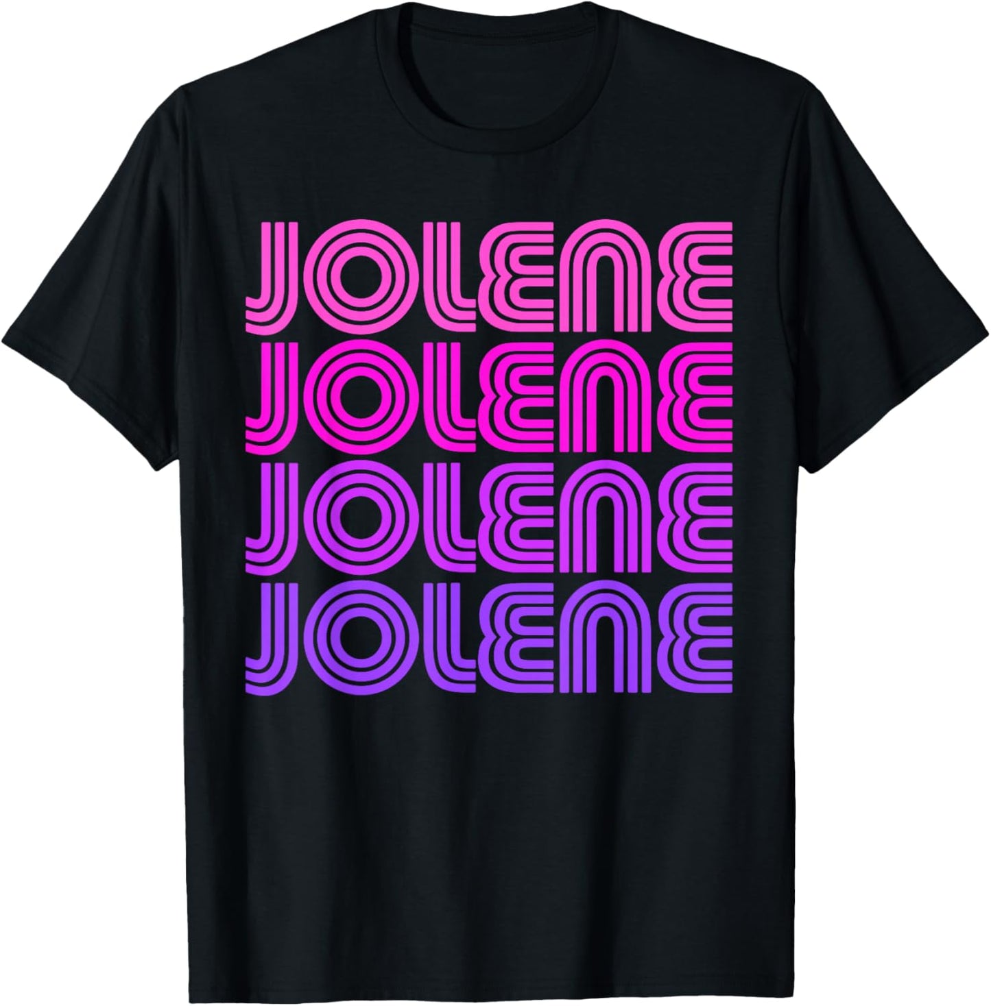 Jolene First Name Jolene Retro Vintage I Love 70s 80s Style T-Shirt - T-Shirt | Black