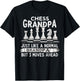 Funny Chess Grandpa Like A Normal Grandpa Chess T-Shirt - T-Shirt | Black