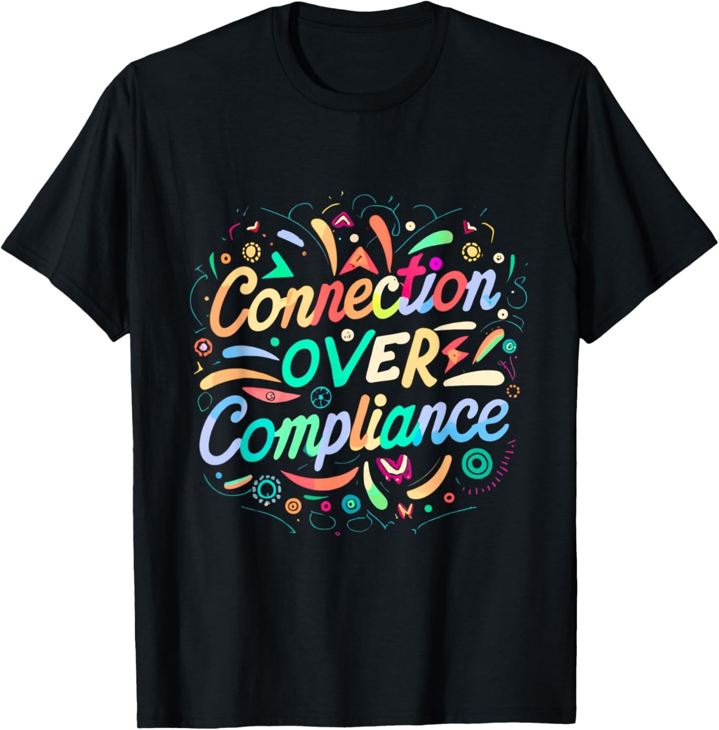 Special Education Connection over Compliance Mental Health T-Shirt - T-Shirt | Black