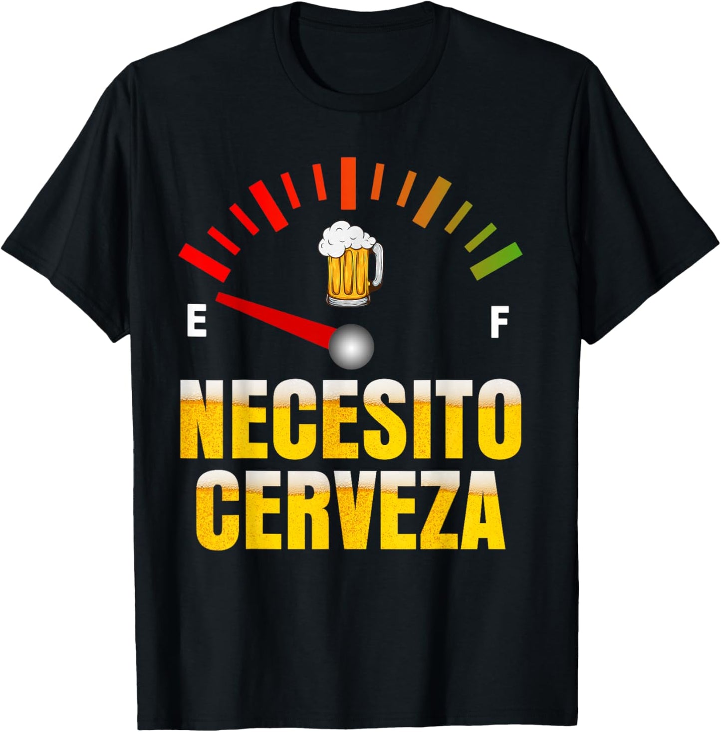 Necesito Cerveza I Need Beer in Spanish Mardi Gras Bbq Party T-Shirt - T-Shirt | Black