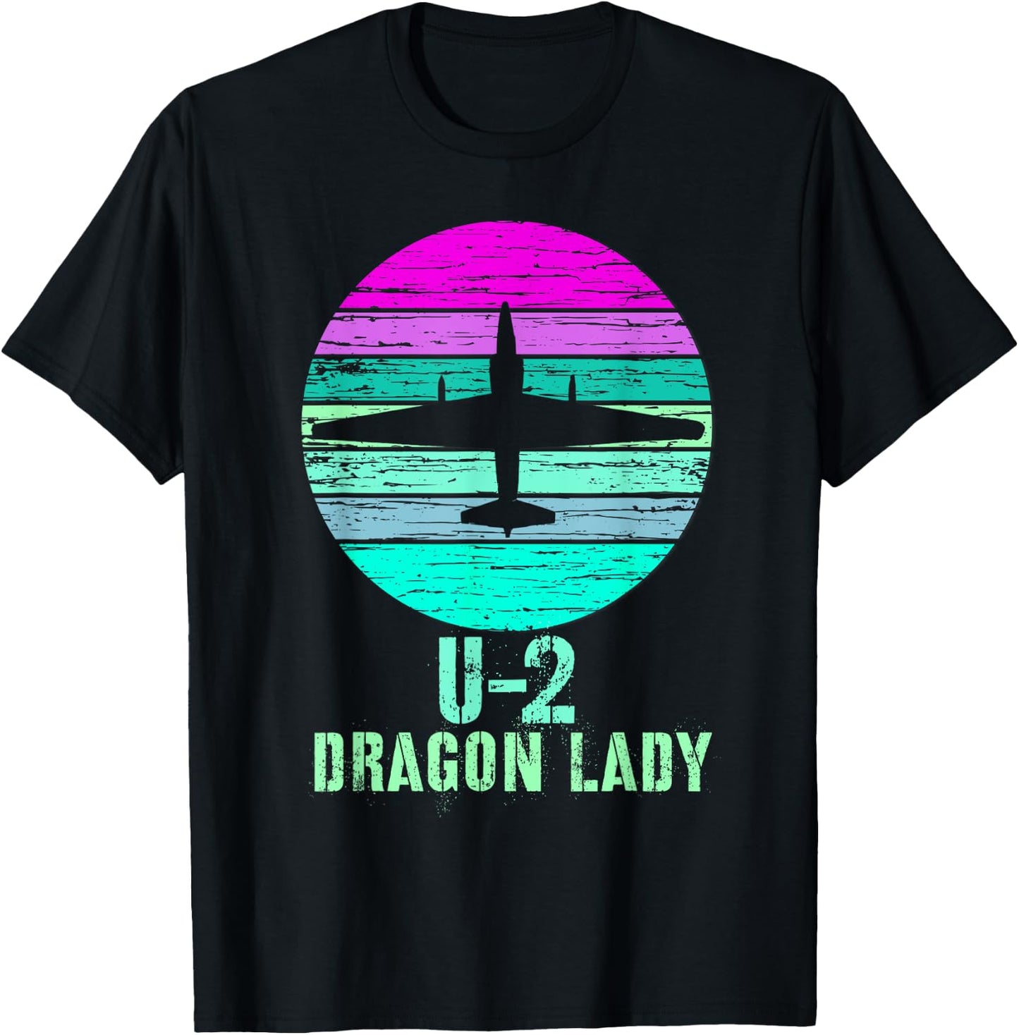 Vintage U-2 Dragon Lady Spy Plane Military Shirt T-Shirt - T-Shirt | Black