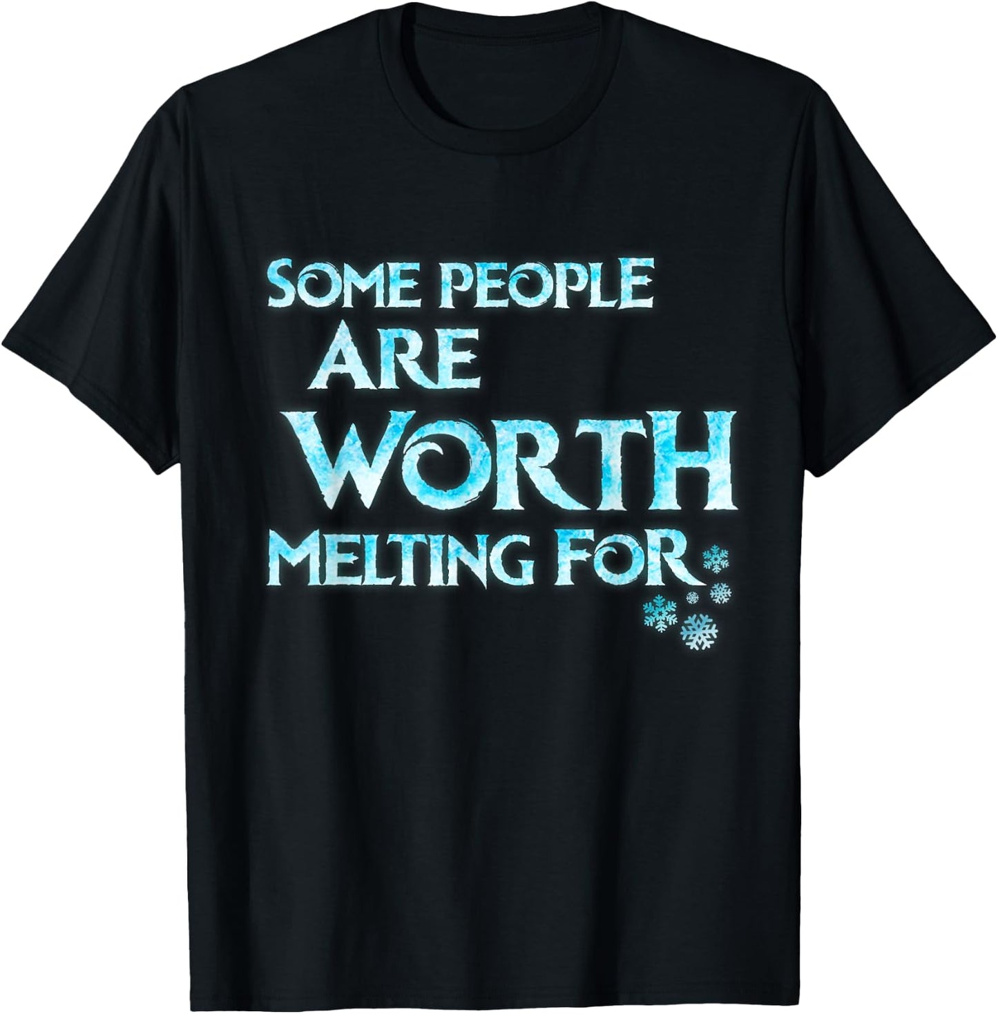 Some People Are Worth Melting For Funny Kids Cosplay Outfit T-Shirt - T-Shirt | Black