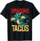 Dragons Love Tacos Shirt for Kids Girls Boys T-Shirt - T-Shirt | Black
