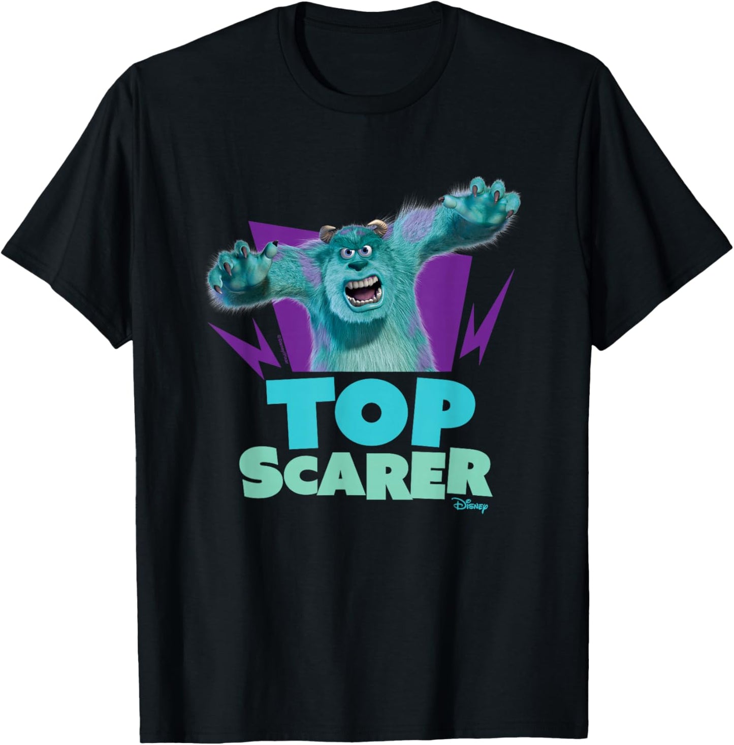 Monsters Inc - Sulley Top Scarer T-Shirt - T-Shirt | Black
