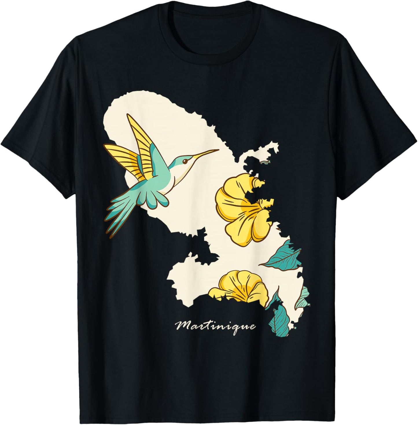 Martinique Colibri Gift Martinique Martinique T-Shirt - T-Shirt | Black