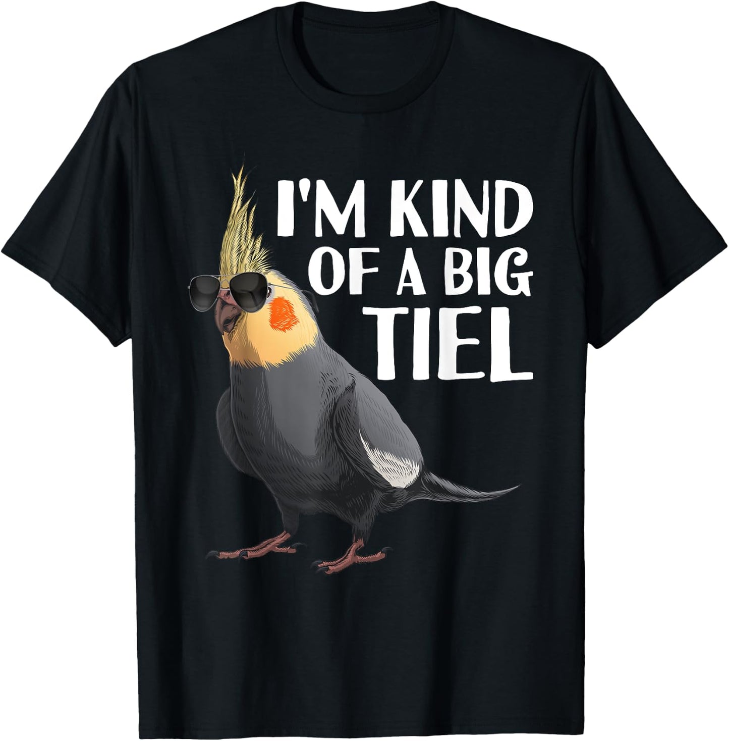 Cool Cockatiel Women Parrot Parakeet Bird Lover Tiel T-Shirt - T-Shirt | Black