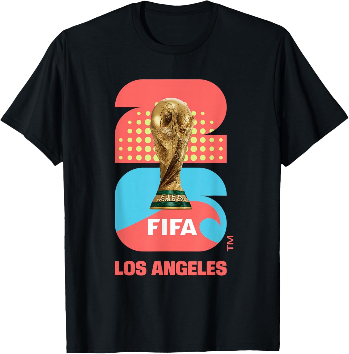 FIFA World CUP26 Los Angeles Trophy Color T-Shirt - T-Shirt | Black