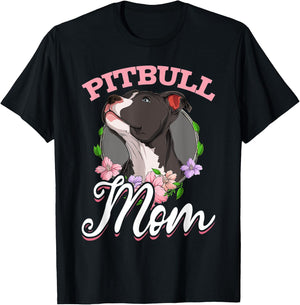 Pitbull Pittie - Pitbull Mom Mommy Mama T-Shirt - T-Shirt | Black