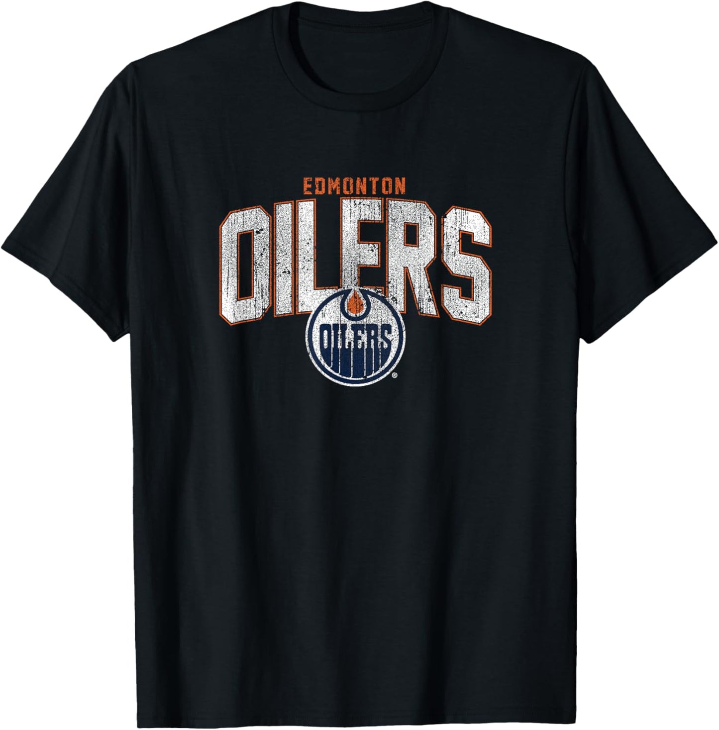 Edmonton Oilers NHL-Hockey mit Vintage-Logo T-Shirt - T-Shirt | Black