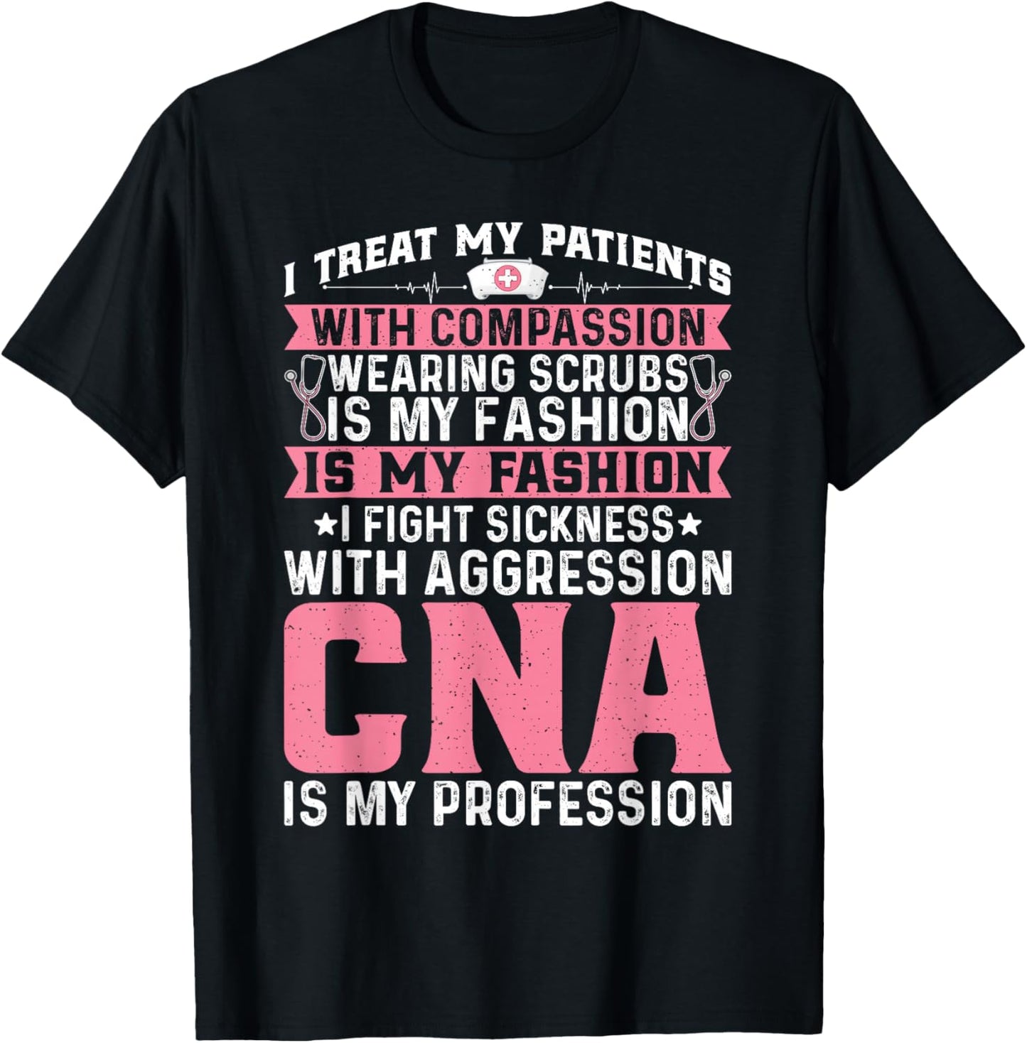 CNA Shirts Gifts Women Co. CNA Certified Nurse Assistant T-Shirt - T-Shirt | Black