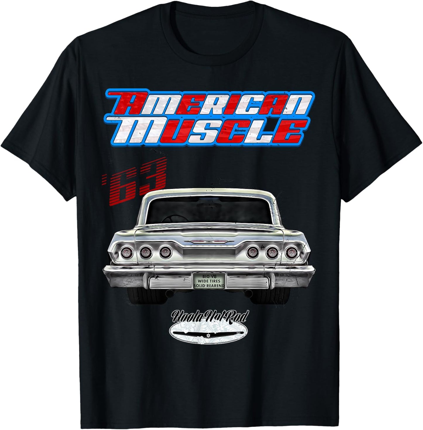 1963,63,Hotrod,Impala,Biscayne,Del Ray,Delray,Muscle Car,USA T-Shirt - T-Shirt | Black