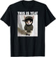 Cat This is Yeat Meme T-Shirt - T-Shirt | Black