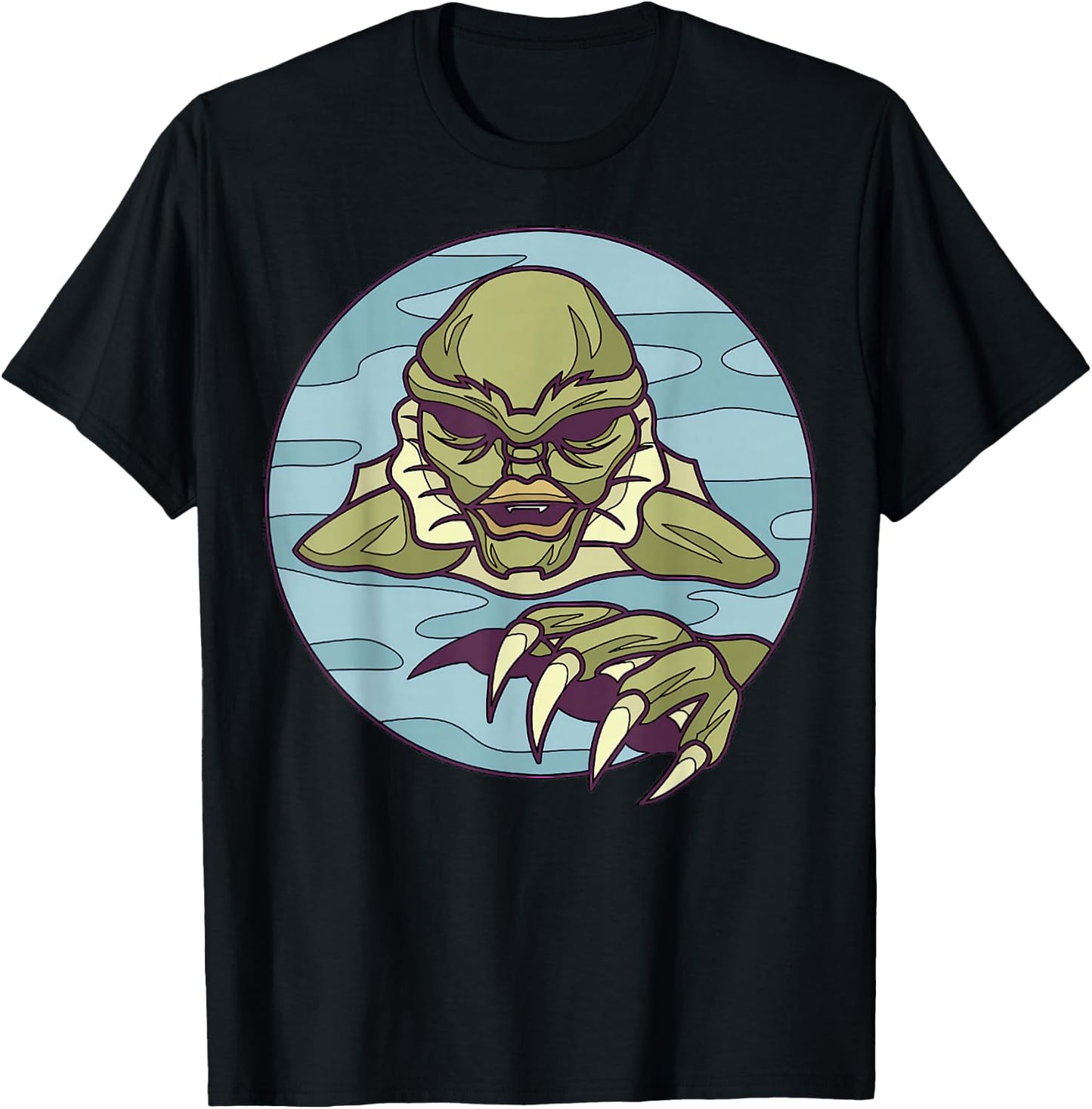 Creature From A Lagoon Iconic Horror Monster Art T-Shirt - T-Shirt | Black