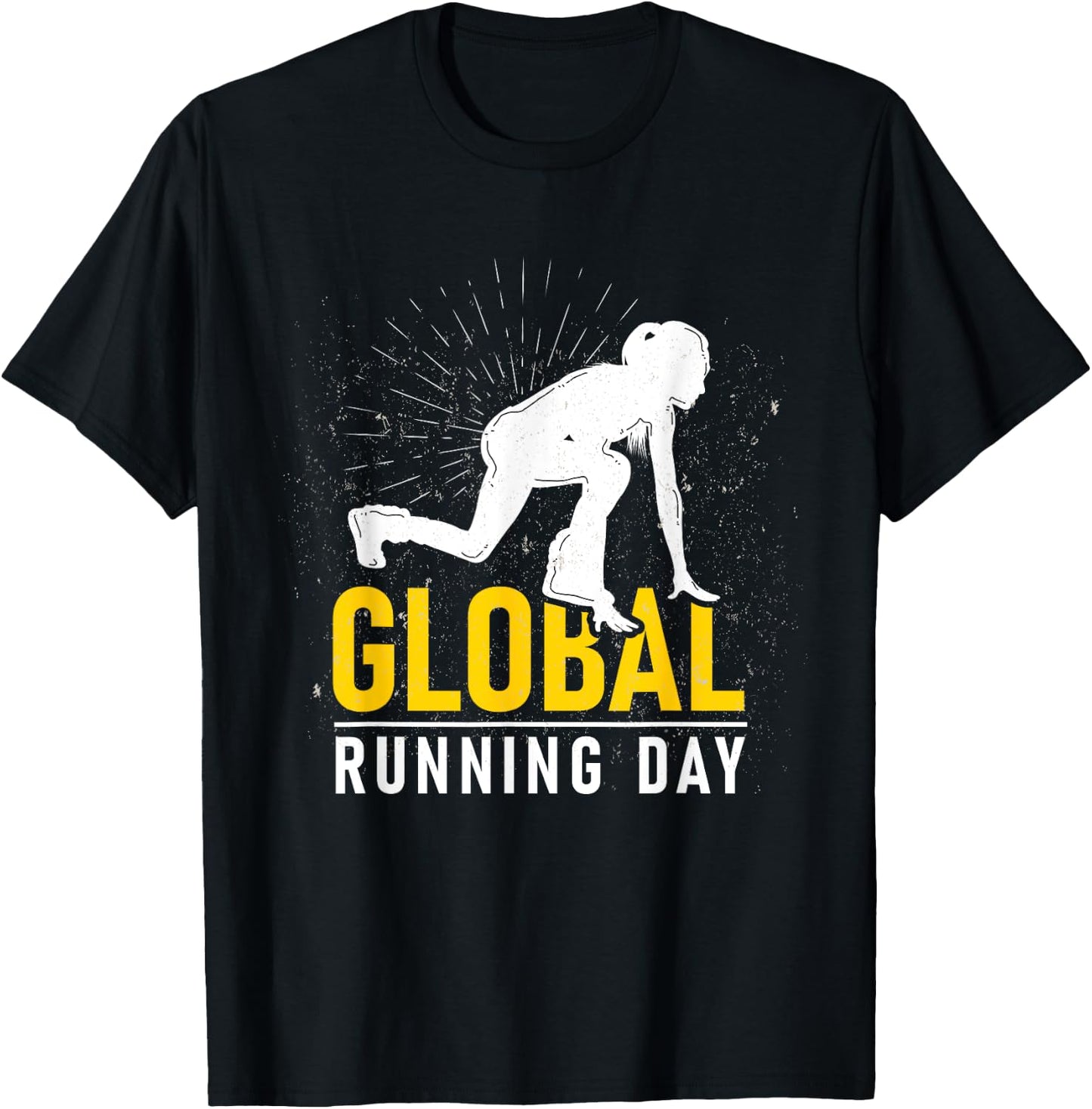 Global Running Day Gift Global Running Day & Sprinters T-Shirt - T-Shirt | Black