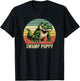 Swamp Puppy Vintage Sunset, Angry Alligator, Swamp Puppy T-Shirt - T-Shirt | Black