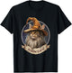 Magical Meowzard: Enchanting Halloween Wizard Cat Women Kids T-Shirt - T-Shirt | Black